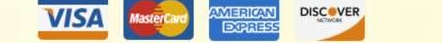 Visa, MasterCard, American Express, Discover